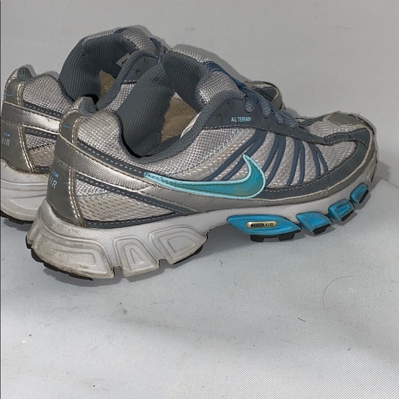 Nike Zoom Air Trail Running Shoes Turquoise Gray - Picture 5 of 9
